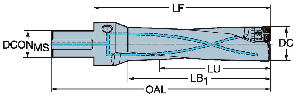 Sandvik Coromant 880-D0780L50-03 CoroDrill® 880 -kääntöteräpora ...