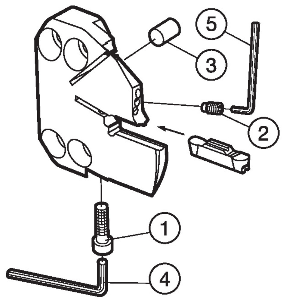 Sandvik Coromant SL70-R123J40B290B-HP CoroCut&reg; 1-2 -ter&auml;p&auml;&auml; aksiaalipistoon