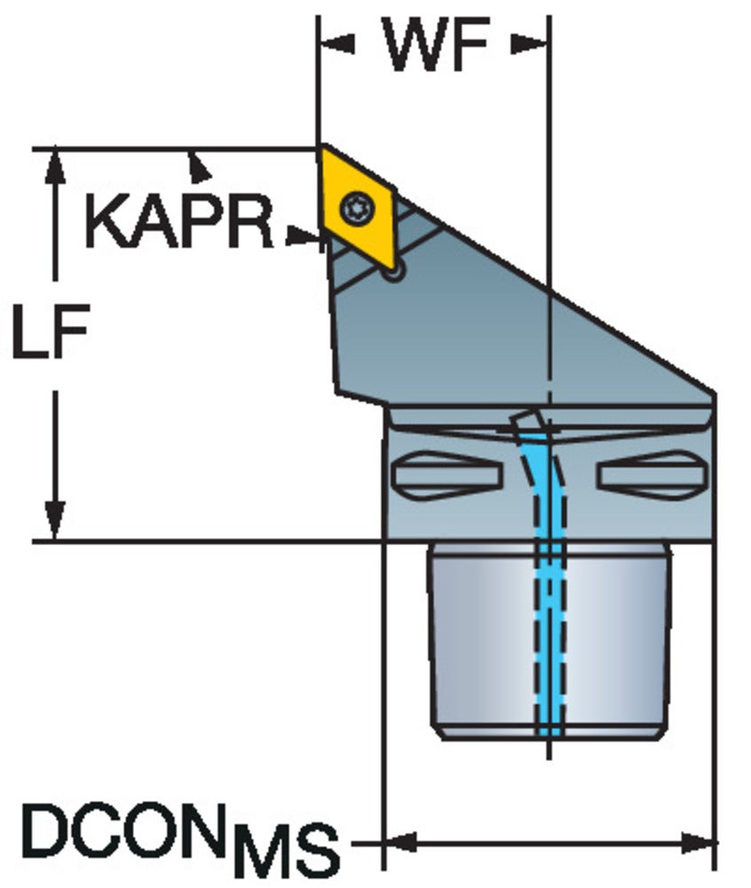 Sandvik Coromant TR-C4-D13JCR-27050 CoroTurn® TR -teräpää sorvaukseen ...