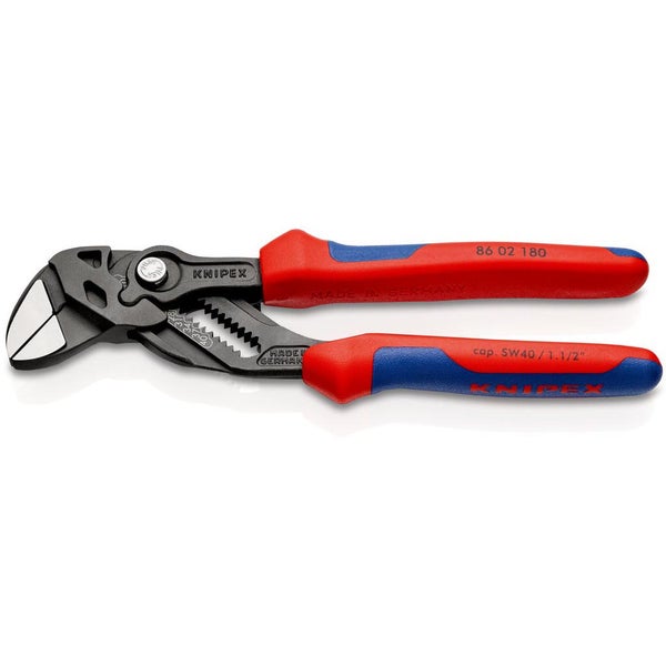 Knipex 180mm jakoavainpihti, mukavuuskahvoilla, 86 02 180