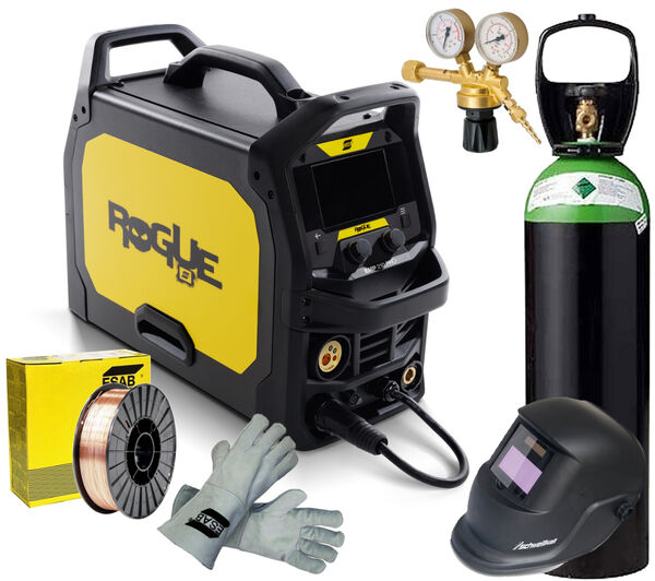 ESAB Rogue EMP 210 Pro monimenetelmäkone -hitsauskonepaketti sis. kaasupullon!