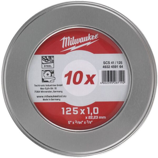 Milwaukee 125mm katkaisulaikka 125x1.0mm