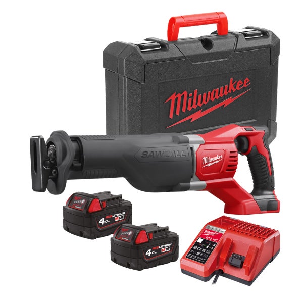 Milwaukee M18 BSX-402C akkupuukkosaha, sis. akut ja laturin