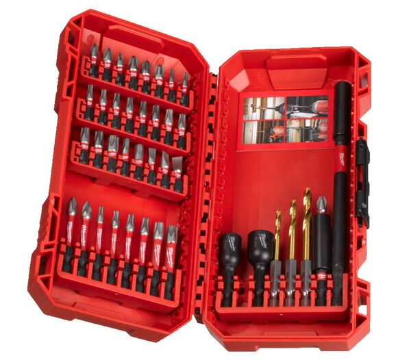 Milwaukee ruuvauskärki- ja porasarja, 40 osaa, Shockwave Impact Duty