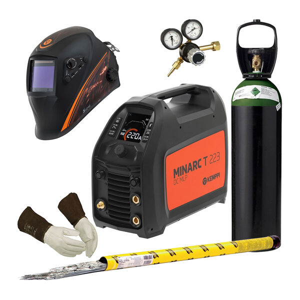 Kemppi  Minarc T 223 DC MLP TIG-hitsauskone -pakettitarjous sis. kaasupullon!