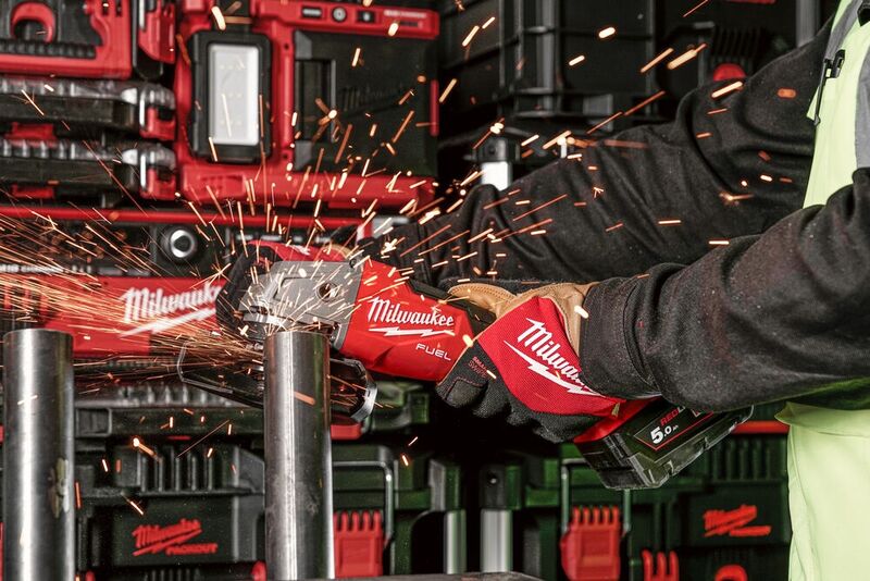 Milwaukee M18 FSAG125X-0X akkukulmahiomakone, FUEL, runko, HD-Box