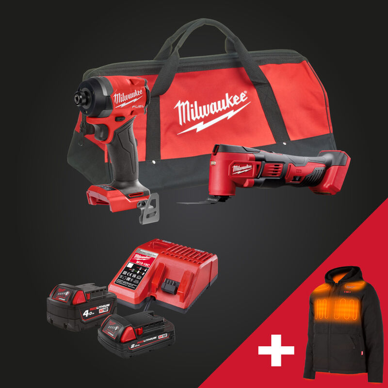 Milwaukee Black Friday akkukonesarja #4 | Lämpötakki kaupan päälle!