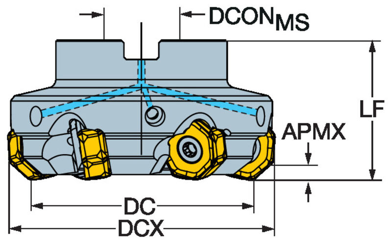 Sandvik Coromant A745-063R25-21H CoroMill® 745 -tasojyrsin